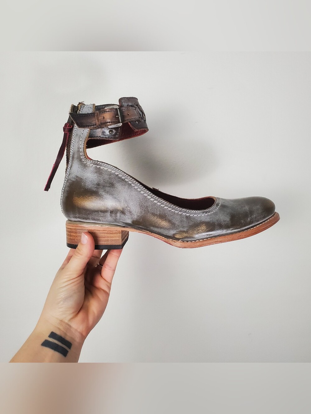 Freebird by Steven Maribel Ankle Strap Shoes Leather Women's Size 9 - Picture 2 of 14